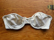 Vintage VANITY FAIR 34A Strapless White Bra Unpadded Underwire