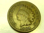 1908 INDIAN HEAD CENT VG