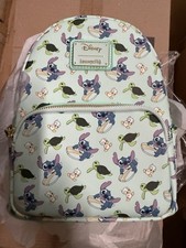 Loungefly Disney Stitch Ducks Turtles Mini Backpack AOP NWT