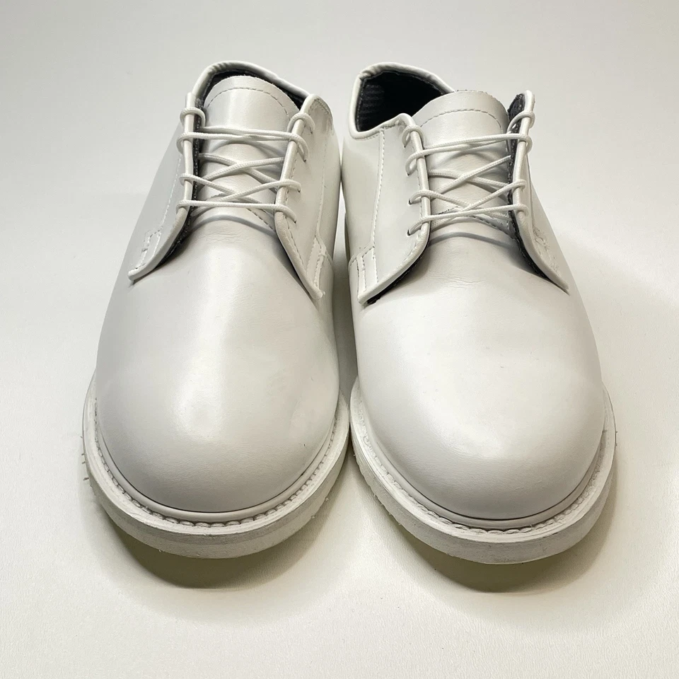 Bates Lites 女式鞋 10 M 码白色皮革制服牛津 07131 军用 — 第 3/4 张图片