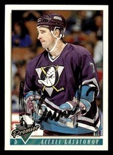 1993 Topps Premier Hockey #492 Alexei Kastonov Signed Autograph (no COA)