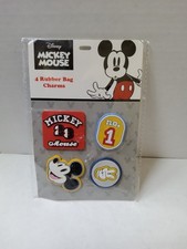 Disney Mickey Mouse 4 Rubber Bag Charms