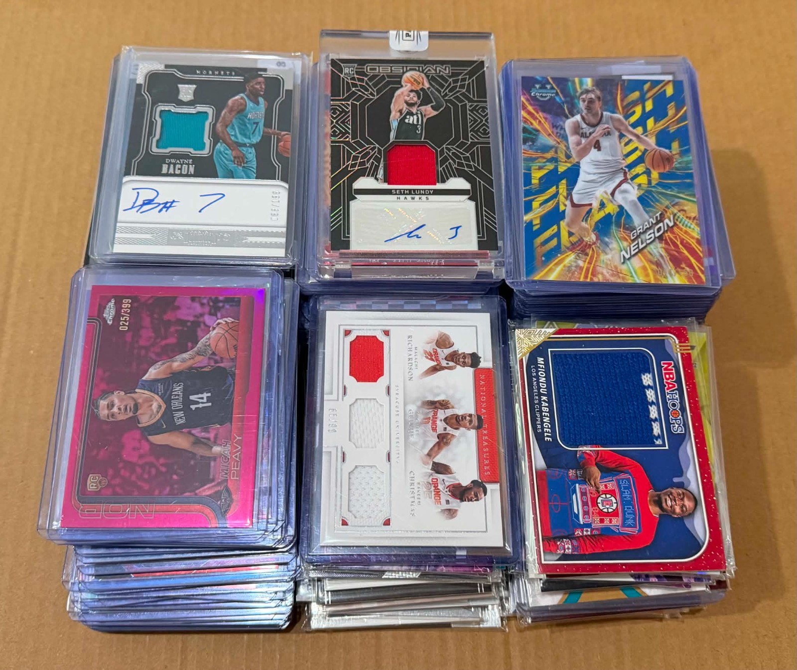 Huge Collection 187 Card Lot NBA Basketball Auto Patch Relic #d Cards Autographs view 1
