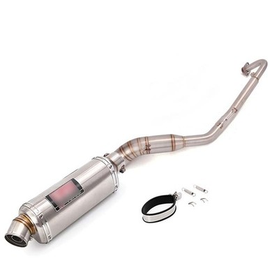 For Kawasaki Z125 Exhaust Mufflers Header Link Pipe Whole System Silencers Set