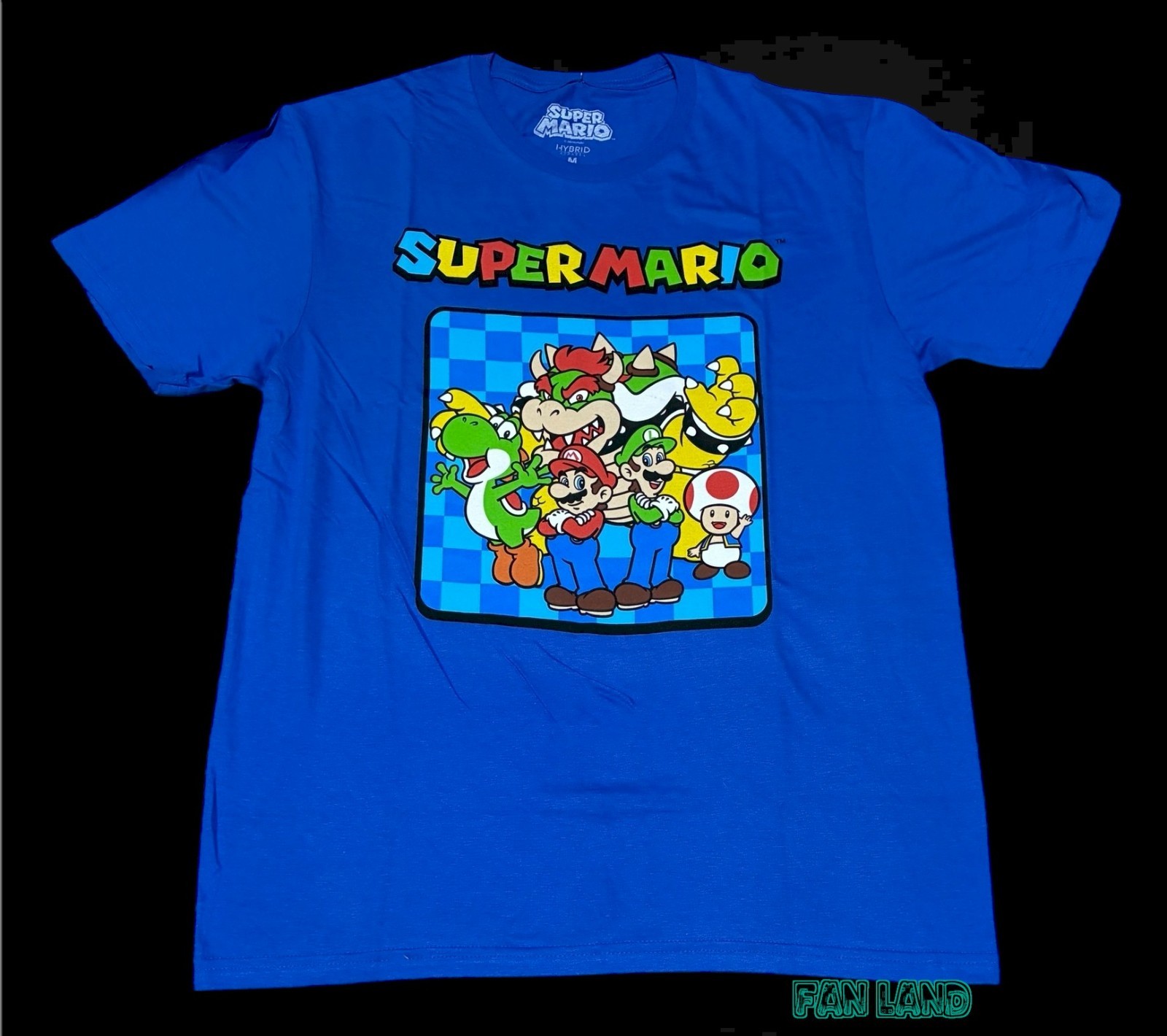 New Nintendo Super Mario Kart World Cast Squad Mens T-Shirt