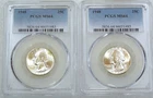 1948 Washington Quarter PCGS MS64 Frosty lot of 2 coins New Holder #Q288A