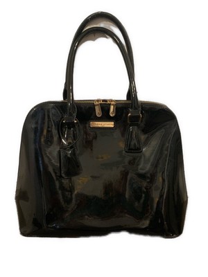 未使用級✨gadid anoniem BERNY / BLACK SIZE 1 adrienne vittadini Patent Solid Black Handbag | eBay