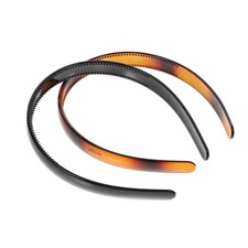 2 PCS Plastic Headbands With Teeth AntiSlip Hair Bands For Women Girls