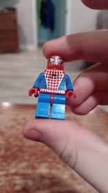 LEGO Spider-Man 1 Tobey Maguire Minifigure spd001 Silver Webbing From 4851 4852