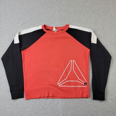 Reebok Sweatshirt Mens Large Multicolor Colorblock Pullover