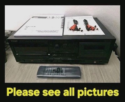 SEE DEMO VIDEO~TEAC AD-500 CD Player & Auto-Reverse Cassette CD TO TAPE DUBBING