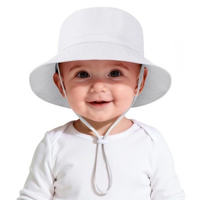 UPF 50+ Baby Girl Boy Sun Hat 6-12 Months Summer Infant Bucket Hat