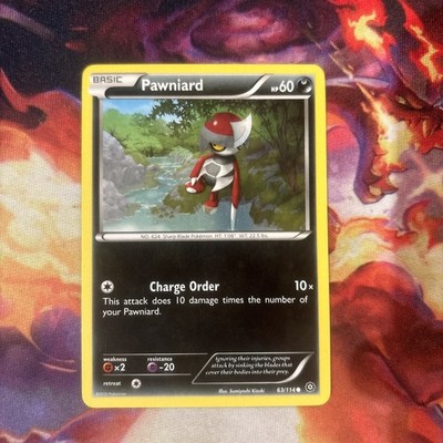   POKEMON KARTE PAWNIARD 63/114 NO 624 SHARP BLADE POKEMON TCG CCG MINT