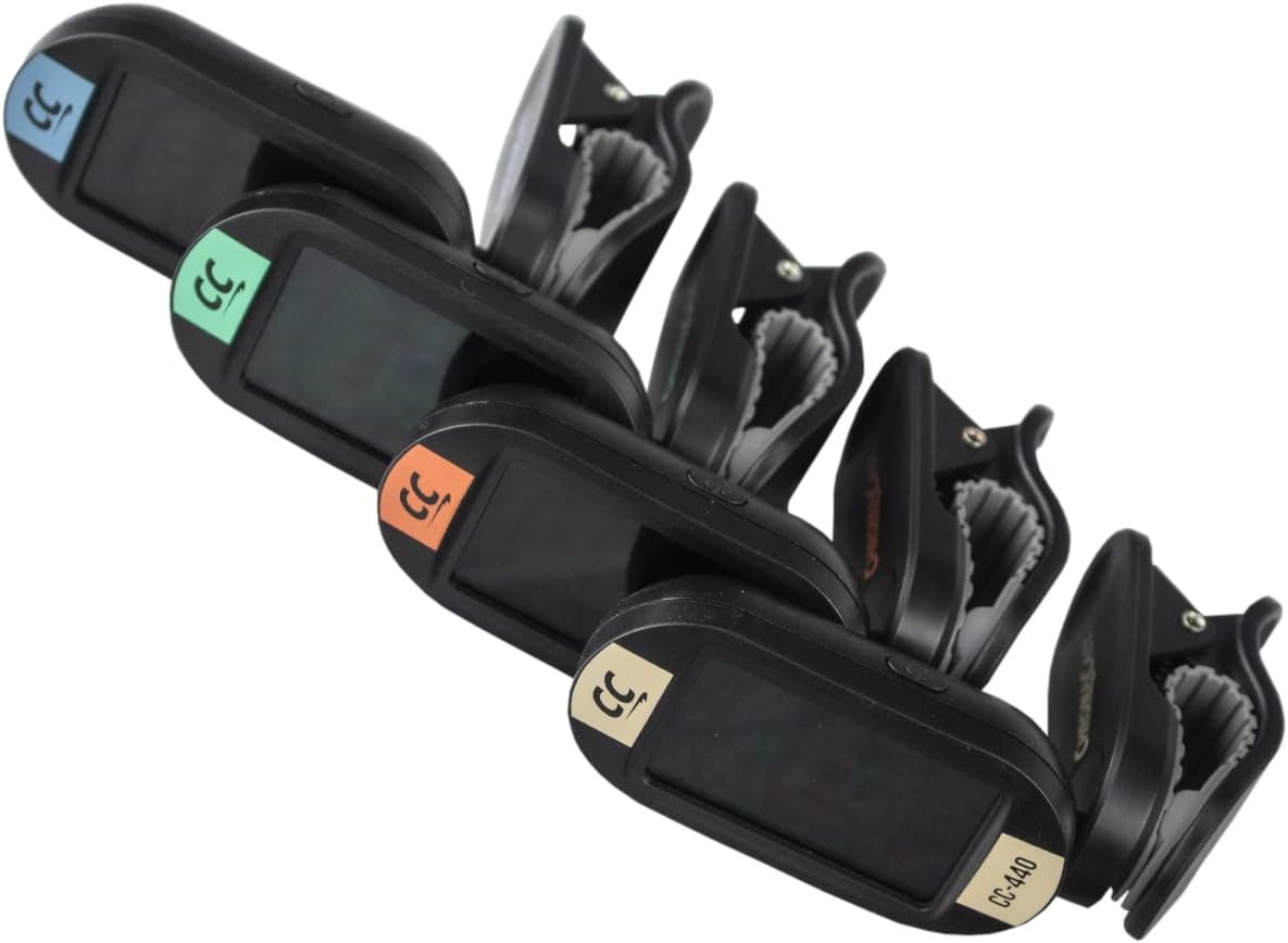 ChromaCast CC-440 Clip On Chromatic Tuner, Surf Green, 2 PACK, Green 