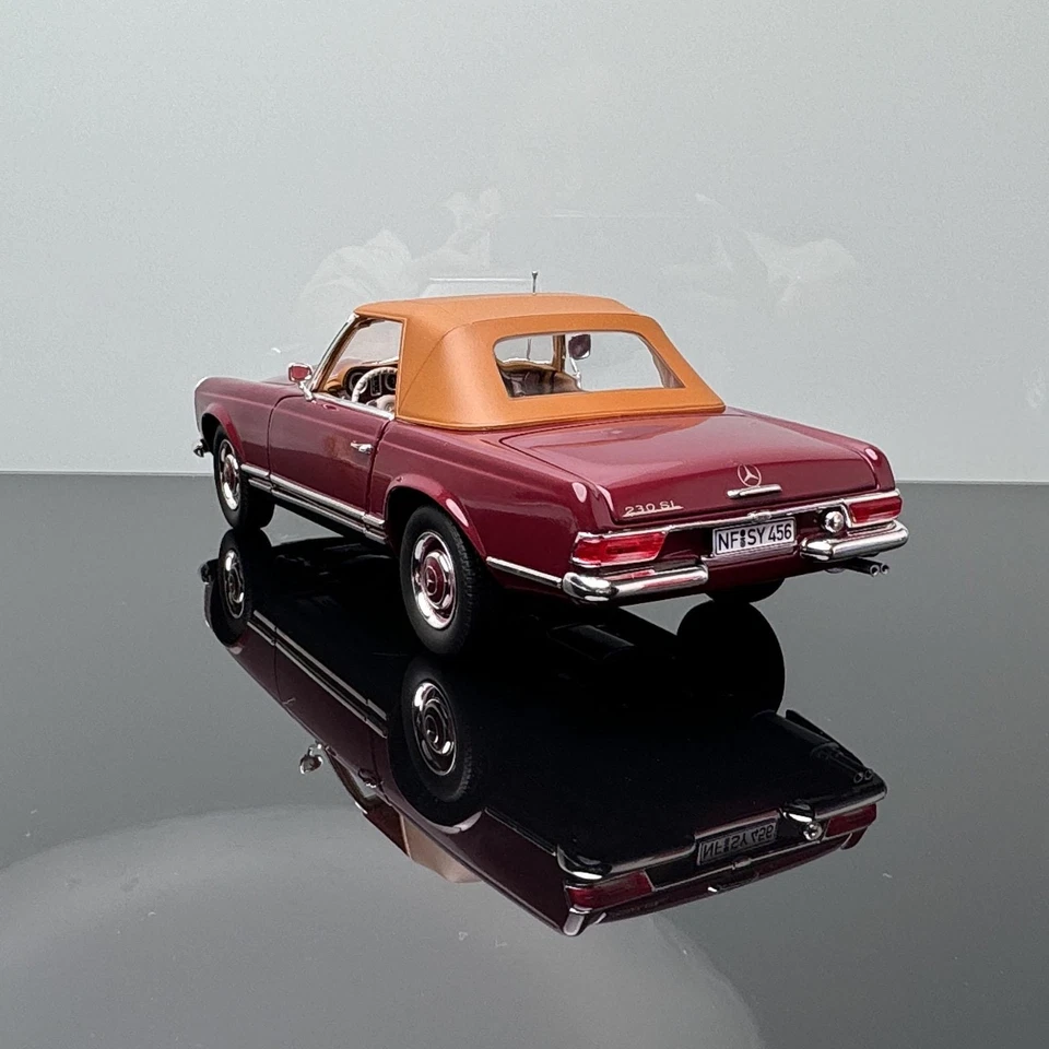 Mercedes Benz 230SL 1963 convertible NOREV 1:18 modelo de coche de aleación de colección Foto 3 de 4