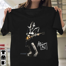 1976 Ace Frehley Signed s-5xl Fans Classic T Shirt cotton