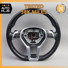 12-18 Mercedes W207 E400 Cls550 Amg Sport Steering Wheel Flat Bottom Oem 58k