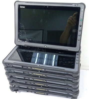 Lot 7 Getac F110 Core i5-5200U 2.20GHz 4GB Ram NO HD Tablets