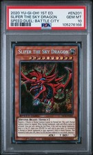 2020 YU-GI-OH! SPEED DUEL: BATTLE CITY BOX #EN201 SLIFER THE SKY DRAGON PSA 10