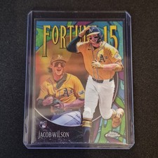 Topps Chrome Update 2025 Jacob Wilson Fortune 15 Rookie F15-18 Athletics