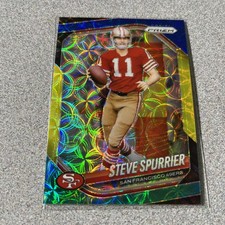 2025 Panini Prizm Choice Steve Spurrier Blue Yellow Green Prizm Refractor #157