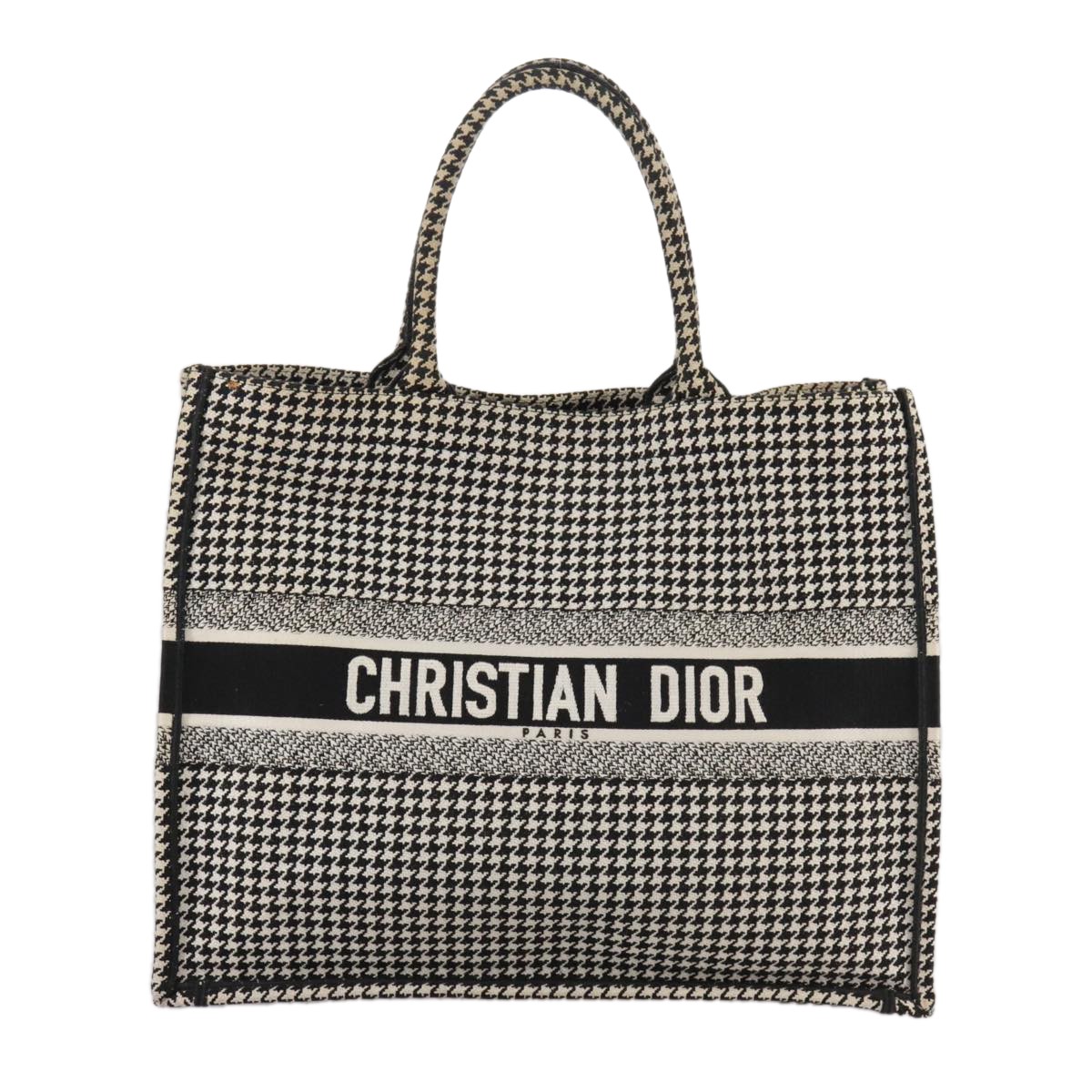 Dior Book Tote Black Canvas Authentic Designer Handbag