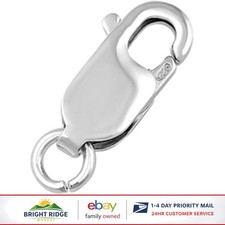2pcs Sterling Silver Lobster Trigger Clasps for DIY Jewelry Making Projects