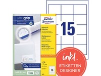 Avery Zweckform Universal-Etiketten, 64 X 50 Mm, Weiß 1 Bis 40 Stk Spare 20%