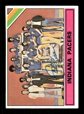 1975-76 Topps ABA Pacers CL 322 Don Buse signed auto autograph VGEX centered BXC