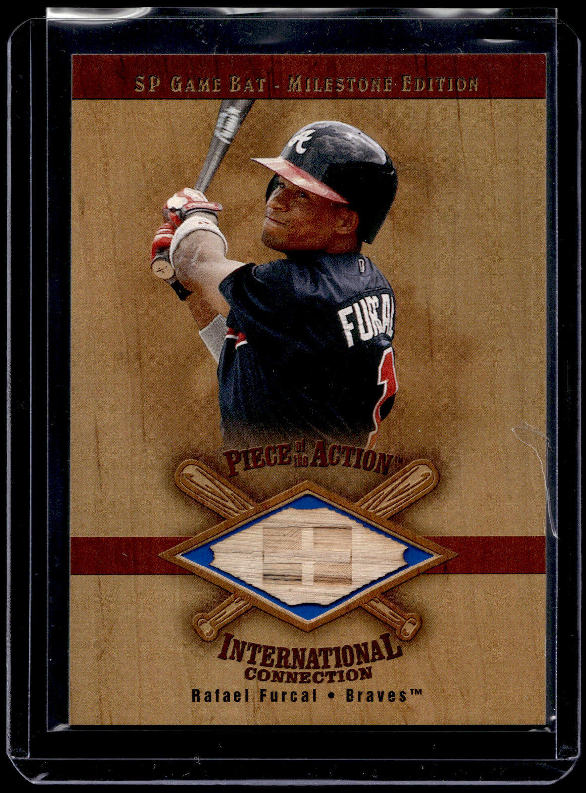 2001 SP Game Bat #RF Rafael Furcal Piece of the Game