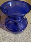 Large Vintage Cobalt Blue Vase Stunning Color Very Vibrant — photo 6
