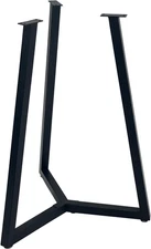 Round Metal Coffee Table Legs,16 Inch Black Iron Dining Table Base Only,Circle E