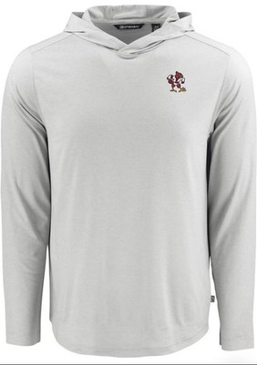 NWT MENS CUTTER & BUCK LOUISVILLE CARDINALS GREY VAULT COASTLINE LW Hoodie Large