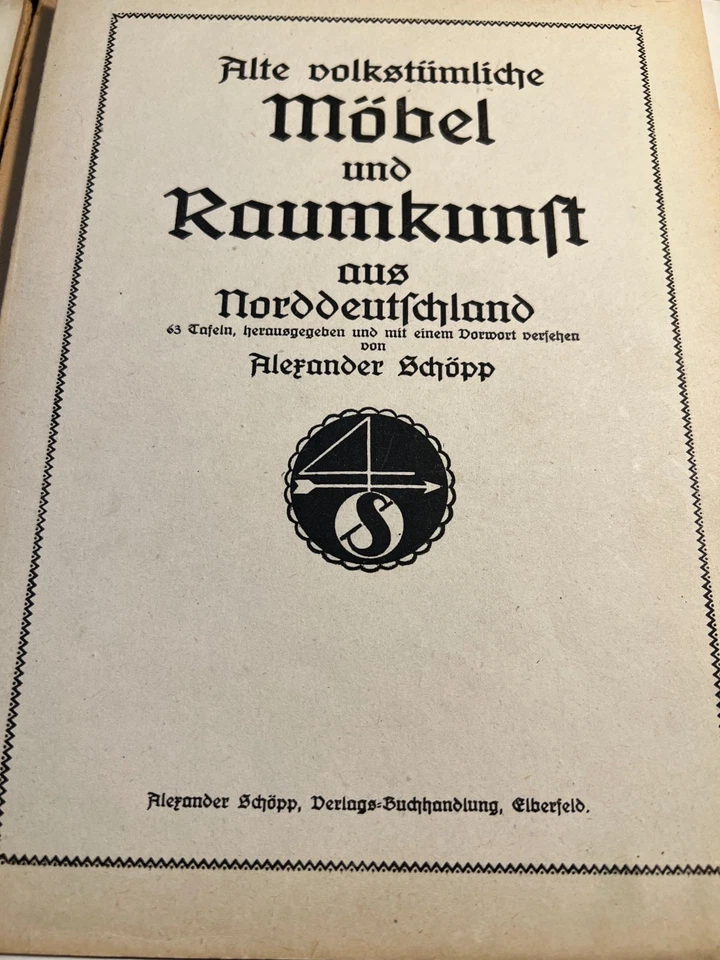 1920 - MUEBLES POPULARES ANTIGUOS Y ARTE INTERIOR DEL NORTE DE ALEMANIA -Alemán Foto 3 de 4