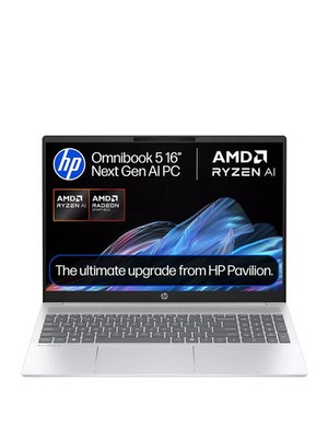 HP OmniBook 5 16-ag1001na AMD Ryzen AI 5 340 APU 512GB 16GB RAM 16,0'' Silber