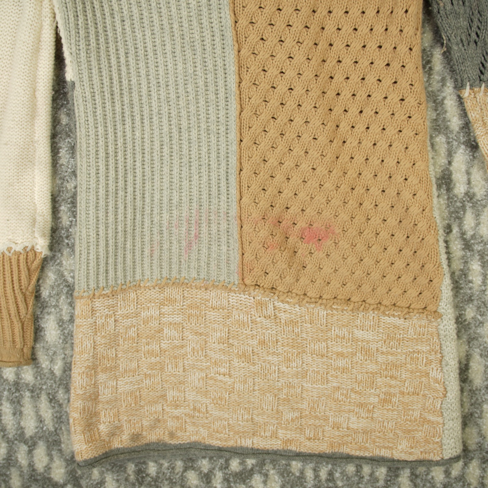 Sundance Wool Patchwork Duster CardiganSweater Wo… - image 9