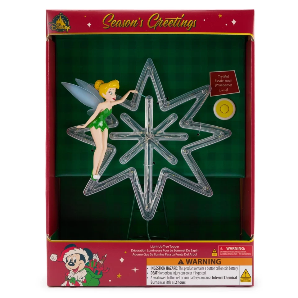 Disney Tree Topper Puntale Albero Natale Trilli Tinkerbell Trilly Peter Pan 2025 - Immagine 2 di 3