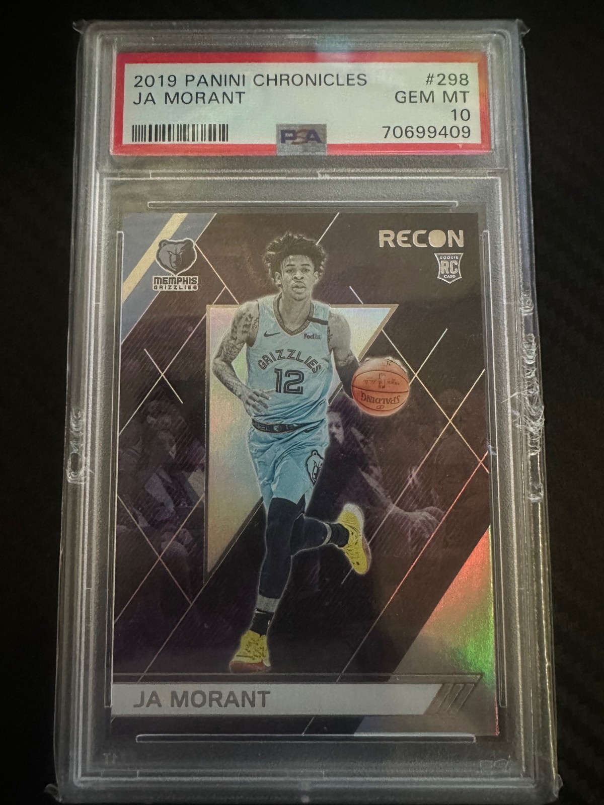 2019-20 Panini Chronicles - Recon Ja Morant #298 (RC) PSA GEM MT 10