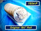 "BU" ROLL ➳ 1954-P Franklin Halves ➳ Great Luster ➳ 12 Coins are "FBL" ➳ R154