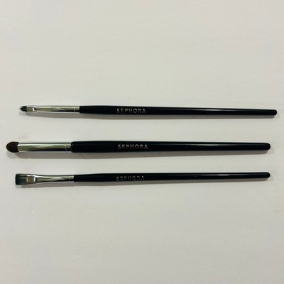 SEPHORA Pro Flat Liner Makeup Brush #25 + Precision Smudge #29+Pro Gel Liner #26