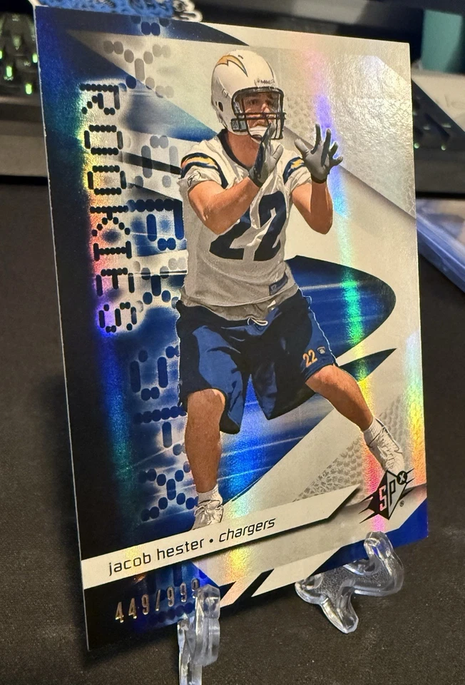 2008 Jacob Hester SPx  #109 RC /999 Chargers - Image 3 of 4