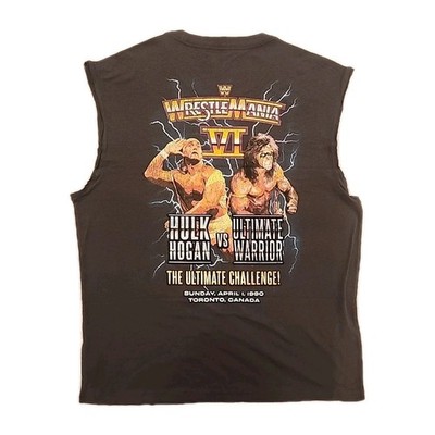New WWE WrestleMania VI Hogan Ultimate Warrior Mens Medium