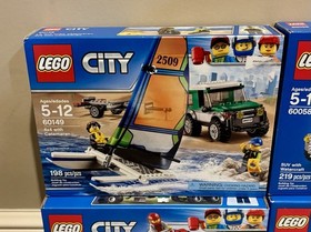 Four LEGO City Catamaran ATV Off Roader SUV Set Lot 60058 60115 60148 60149 NIB