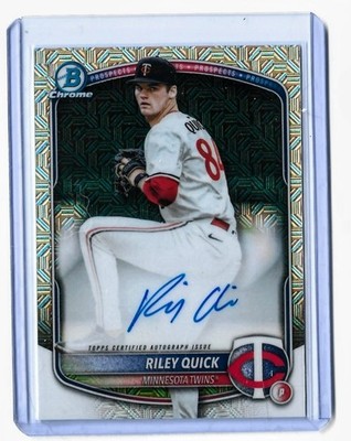 A140 - 2025 Bowman Draft Chrome Mega Riley Quick Mojo Auto #BMA-RQ