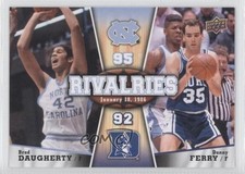 2010 UD North Carolina Basketball Rivalries Danny Ferry Brad Daugherty #92 0r3