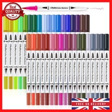 Dual Tip Brush Pens, Ohuhu Brush Markers Felt Tip Pens, 36 Colours Fineliners UK