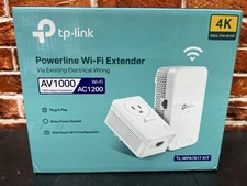 TP-Link TL-WPA7617KIT Powerline Wi-Fi Extender AV1000 AC1200 Gigabit OneMesh