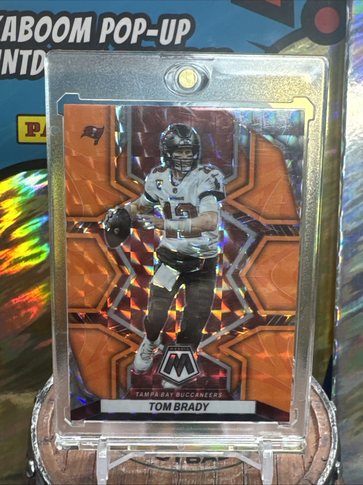 2022 Panini Mosaic - Tom Brady #182 Mosaic Reactive Orange Prizm