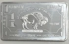 One Troy Ounce .999 Fine Aluminum Bullion-Buffalo Design