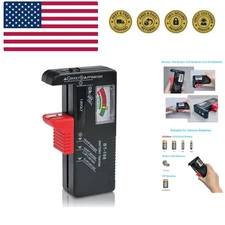 Effortless Battery Checker: Quickly  AAA, AA, C, D & 9V Batteries Anywhere